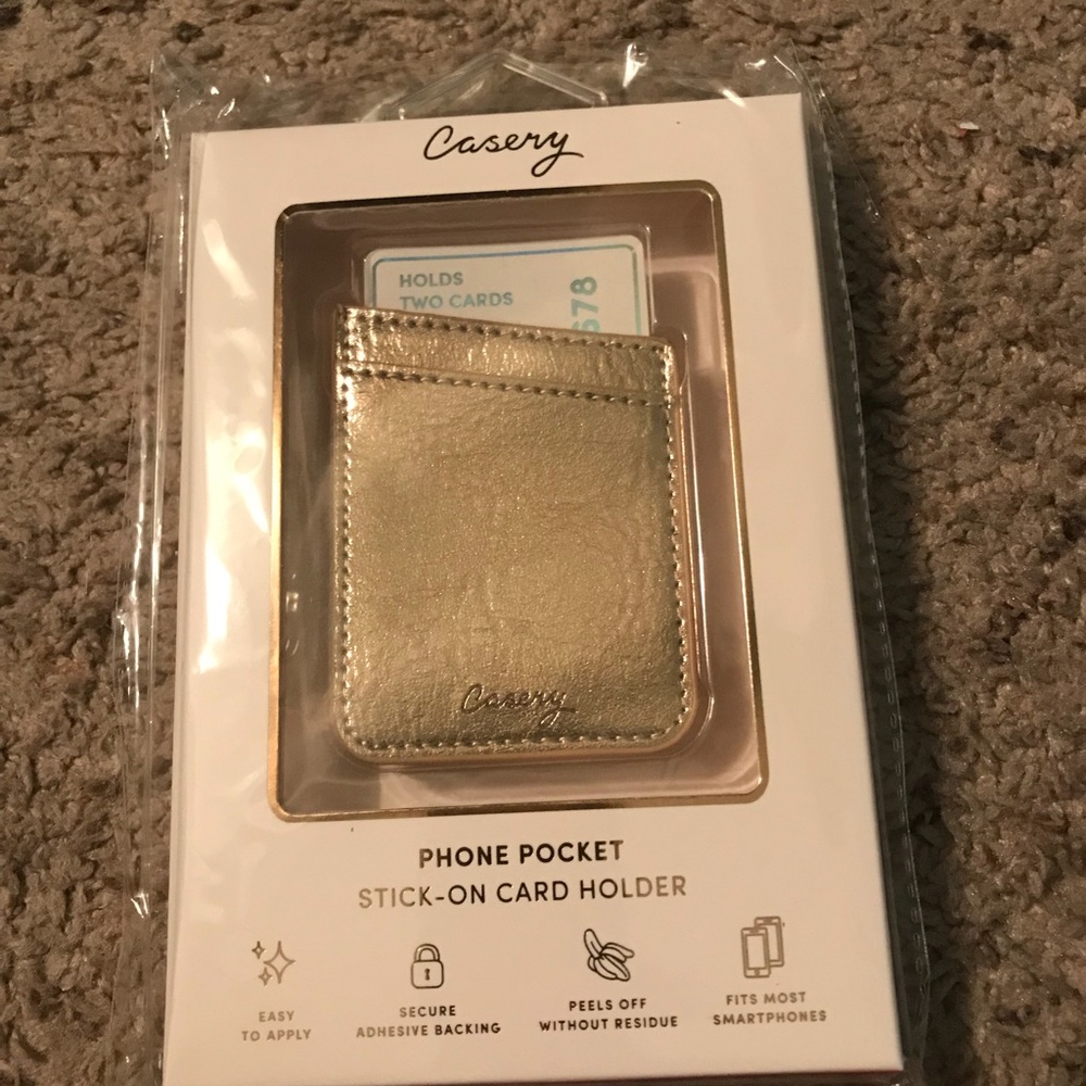Phone pocket card holder